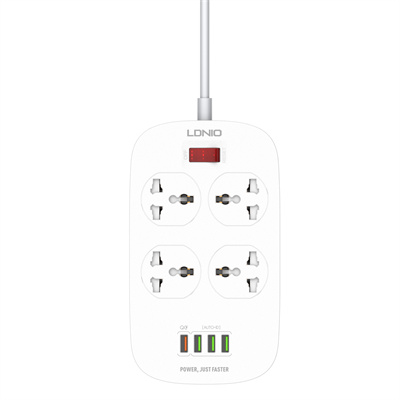 4 AC Outlets Universal Power Strip SC4407