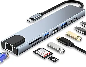 TYPE -C- TO HD TV 8 in 1