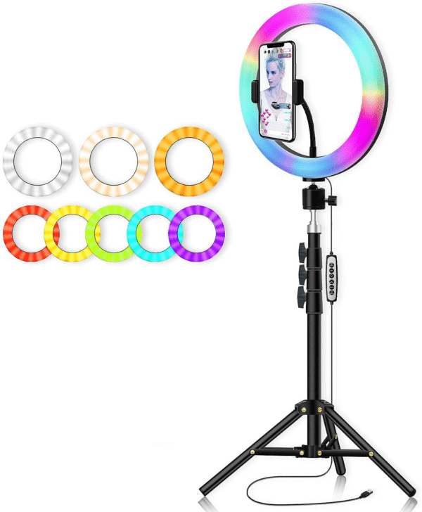 RGB Ring Light with Stand MJ26 LED Soft Light - Image 2