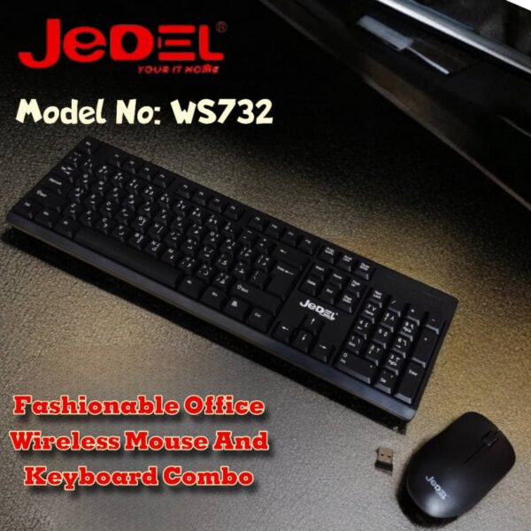 Jedel WS732 Wireless keyboard & mouse Combo - Image 5