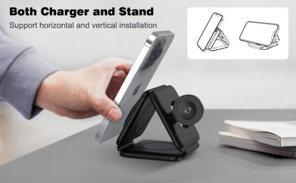 magnetic wireless charger 3 in 1 - Image 4