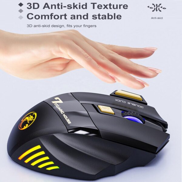 iMice GW-X7 RGB Wireless Gaming Mouse - Image 3