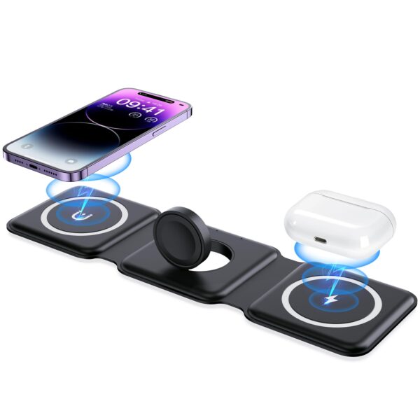 magnetic wireless charger 3 in 1 - Image 2