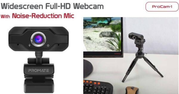 Widescreen Full-HD Webcam With Noise-Reduction Mic - Image 2