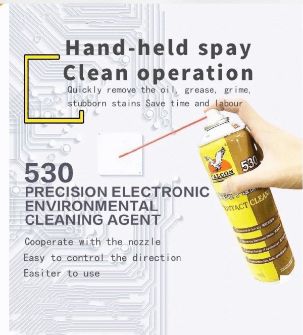 Falcon 530 Electronic Contact Cleaner Spray 550 ml - Image 5