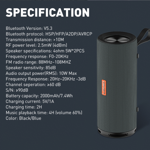 Mini Wireless BT Bass HIFI Speaker BTS13 - Image 6