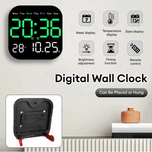 Plastic Digital LED Wall Clock - Image 8