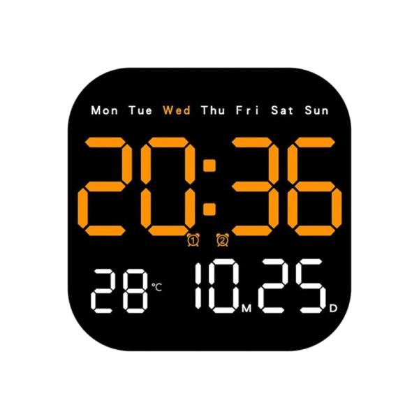 Plastic Digital LED Wall Clock