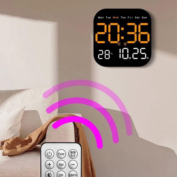 Plastic Digital LED Wall Clock - Image 3