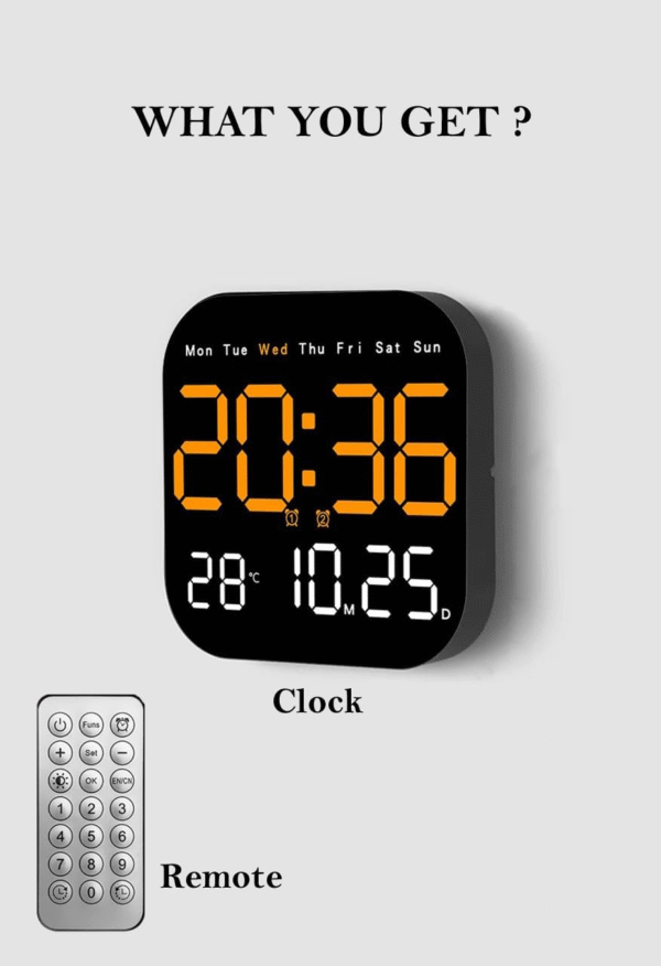 Plastic Digital LED Wall Clock - Image 5
