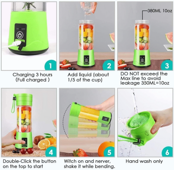 portable and Rechargeable battery Juice blender - Image 7