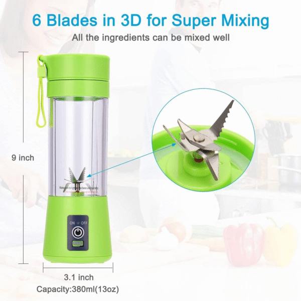 portable and Rechargeable battery Juice blender - Image 3