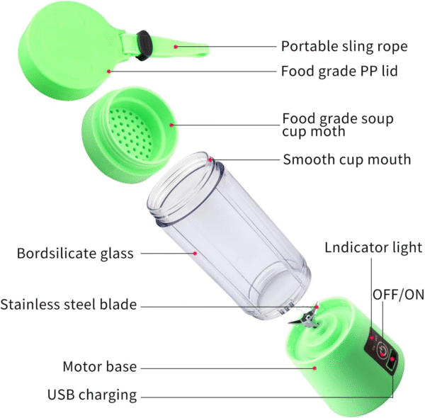 portable and Rechargeable battery Juice blender - Image 4