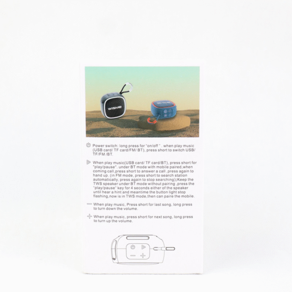 wisme Portable Wireless Bluetooth Speaker - Image 8