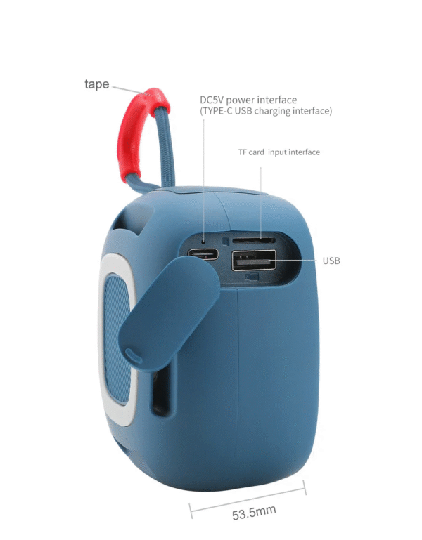 wisme Portable Wireless Bluetooth Speaker - Image 4