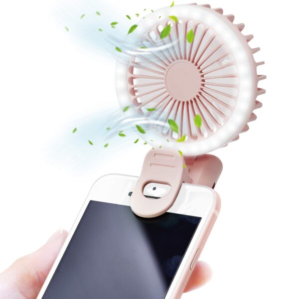 cell phone fill light clip rechargeable fan - Image 4
