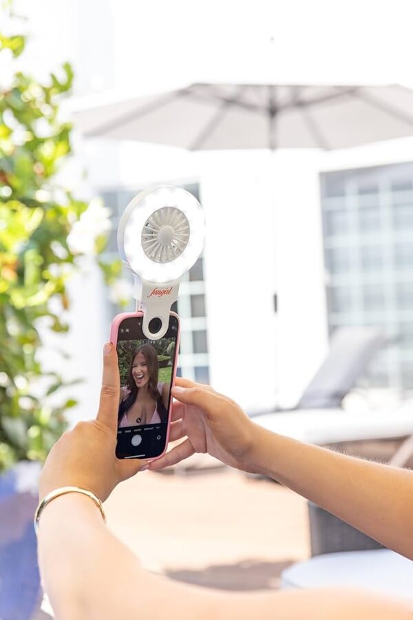 cell phone fill light clip rechargeable fan - Image 3
