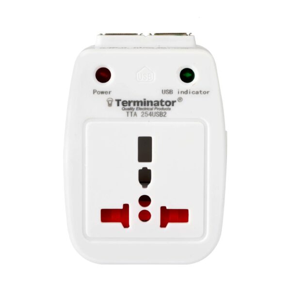 Taiyo Universal Travel Adaptor with 2 USB TH-322USB - Image 4