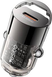 Y67 Aluminum Alloy Transparent Shell Pull Ring Design PD45W Fast Charging Mini Hidden Car Charger - Image 4