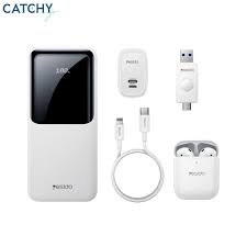 YESIDO CG10 5 in 1 10000mAh Power Band Set with TWS Earbuds / Wall Charger / Cable / USB Drive