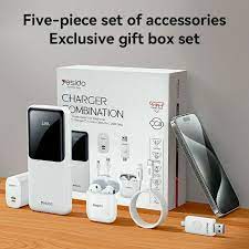 YESIDO CG10 5 in 1 10000mAh Power Band Set with TWS Earbuds / Wall Charger / Cable / USB Drive - Image 2