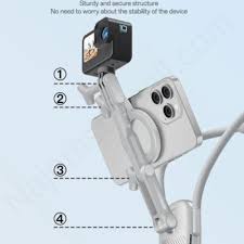 YESIDO C332 Neckband Bracket Anti Shake Foldable Magnetic Stand for Smartphone Action Camera - Image 2
