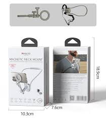 YESIDO C332 Neckband Bracket Anti Shake Foldable Magnetic Stand for Smartphone Action Camera - Image 4